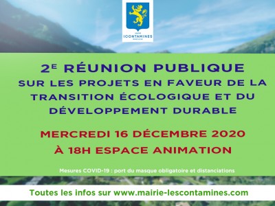 2e réunion publique projets transition éco et développement durable 16.12.20