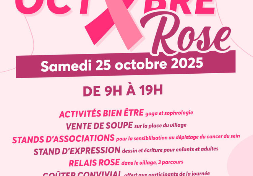 affiche octobre rose 25