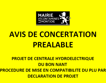 avis de concertation - centrale hydroélectrique mise en compatibilité PLU 05 2025