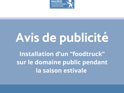 Avis de publicité