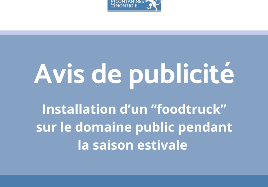 Avis de publicité