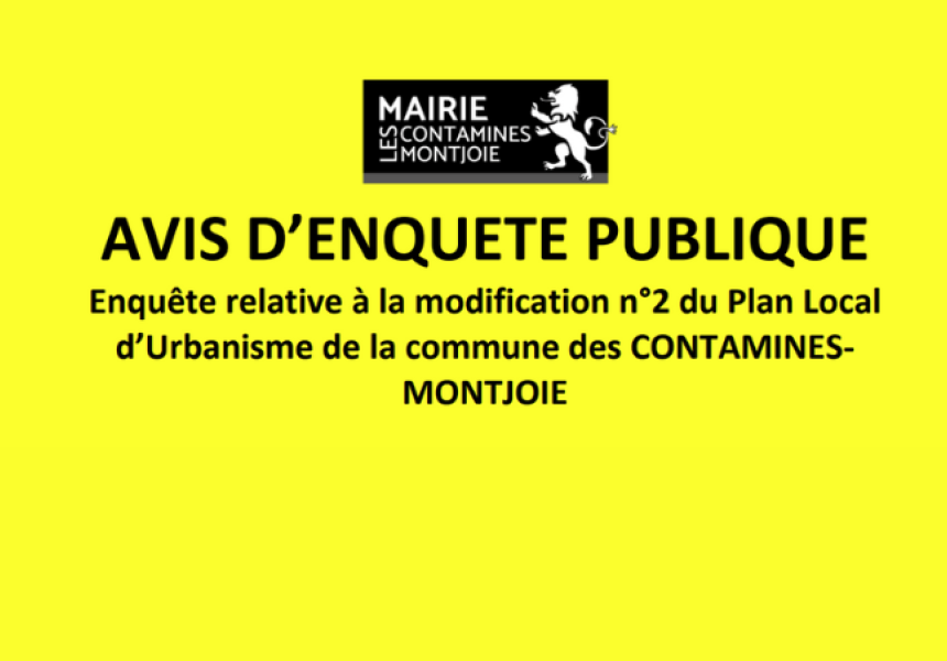 avis d'enquête publique