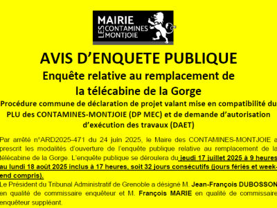 Capture avis d'enquete publique - remplacement TC Gorge