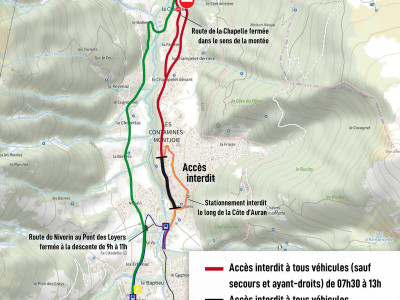 Carte circulation Fête du Village 2025