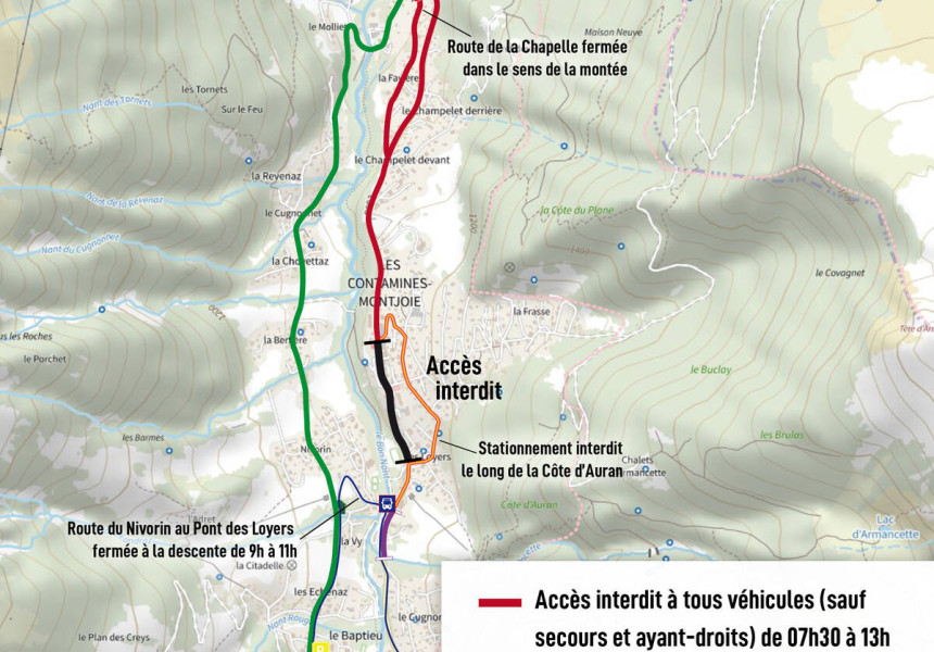 Carte circulation Fête du Village 2025