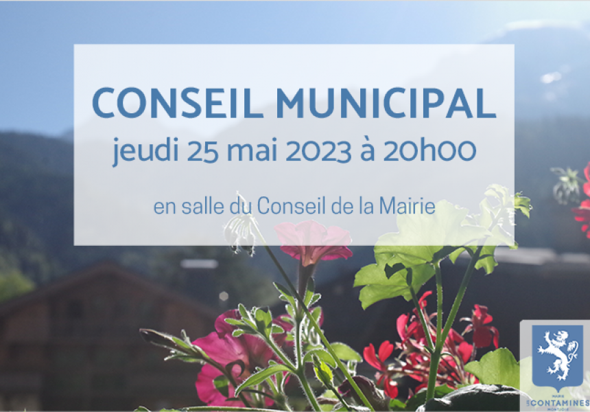 Conseil Municipal Mai 2023