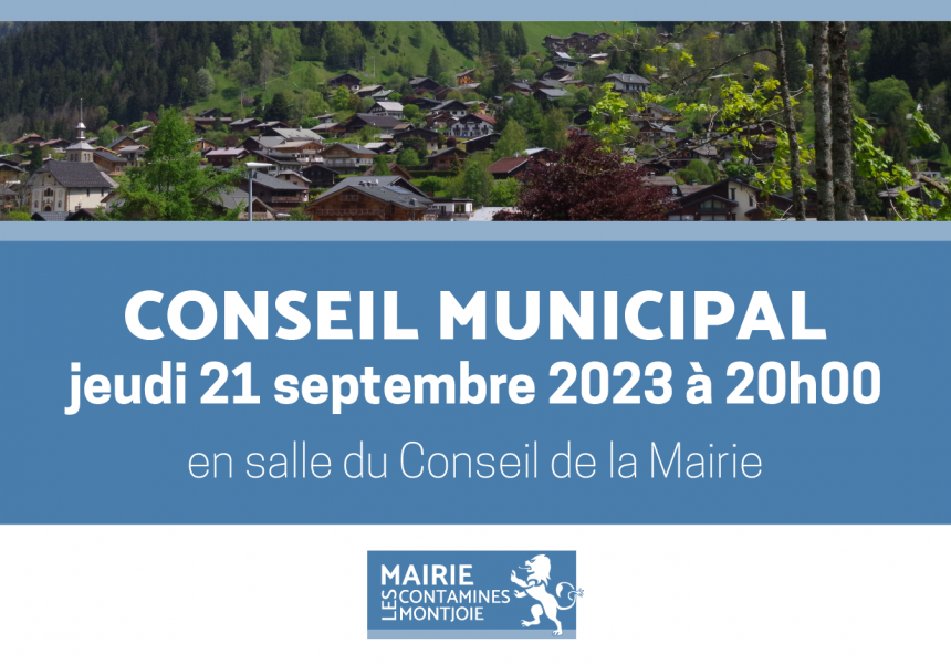 Conseil Municipal Septembre 2023