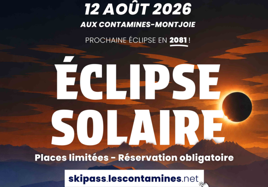 Eclipse 12 août 2026 aux Contamines