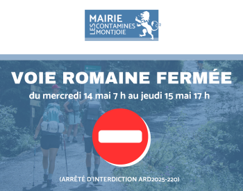 fermeture voie romaine 05 2025