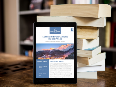 Lettre d'informations municipales tablet