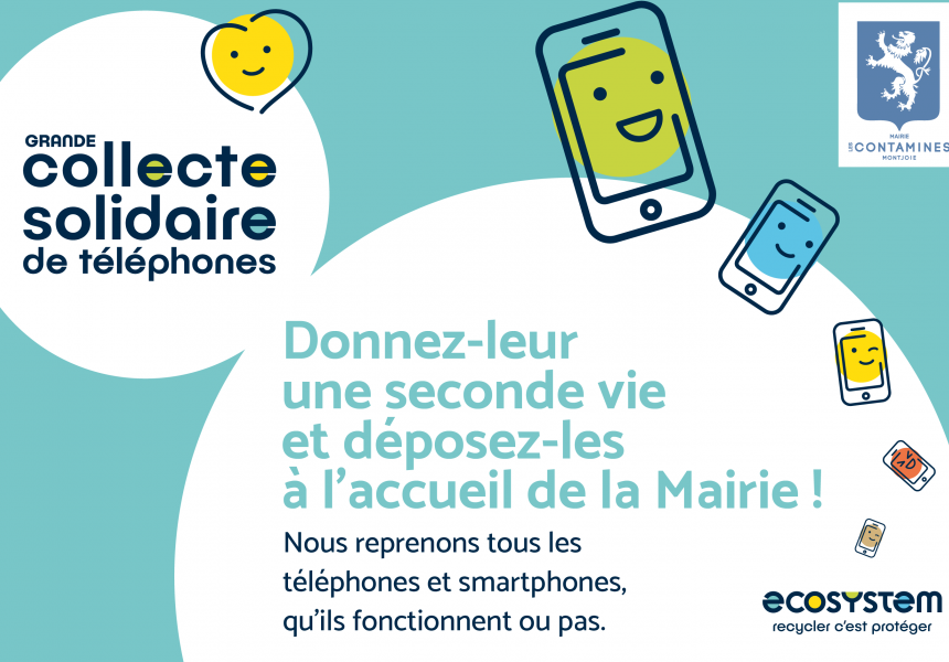 Collecte solidaire de téléphones