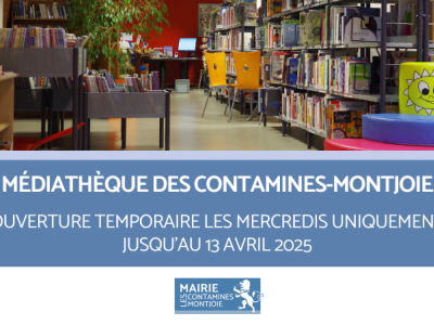 ouverture restreinte médiathèque