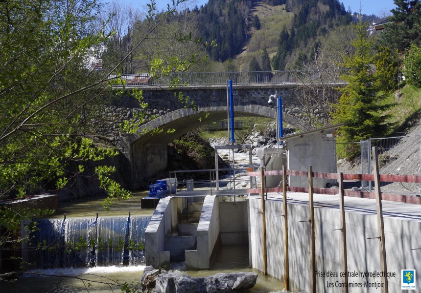 prise d'eau centrale hydroélectrique Les Contamines-Montjoie
