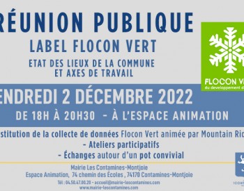 Réunion publique Label Flocon Vert