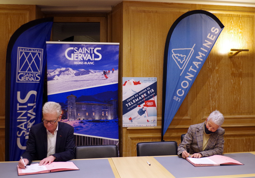 signature partenariat ski St Gervais - Les Contamines