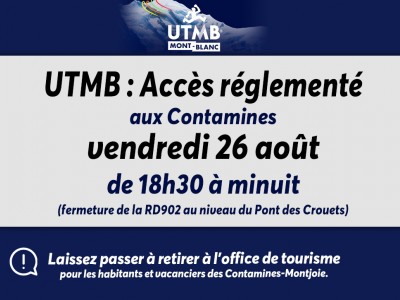 UTMB - restriction circulation