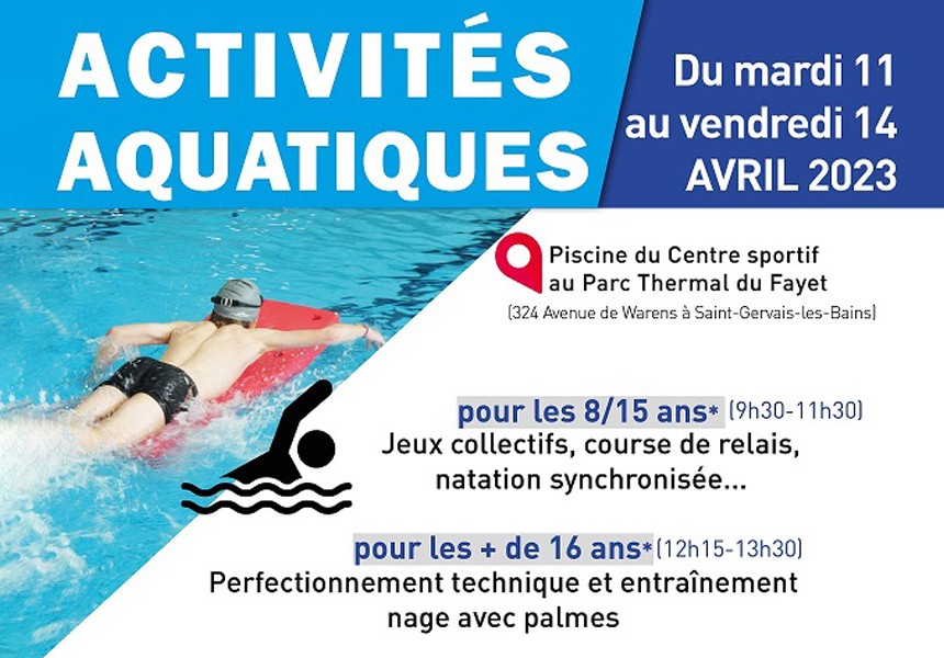 activités aquatiques