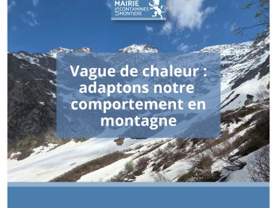 vague chaleur - risque montagne