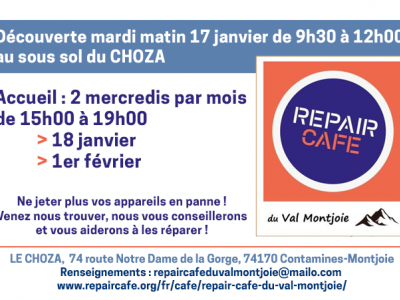 ouverture Repair Café au Choza
